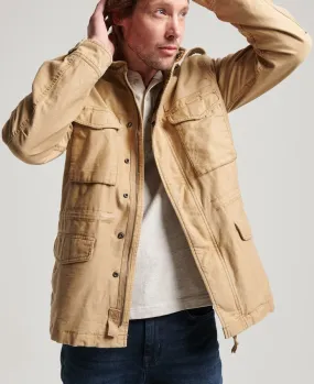 Superdry Classic Tan Brown Vintage Field M65 Military Jacket