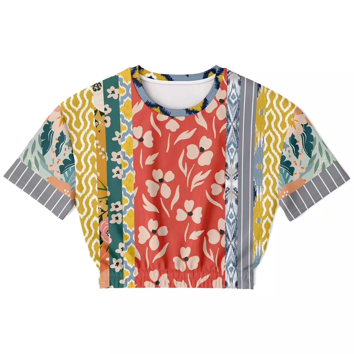 Tallulah Bankhead Patchwork Crop Sweater