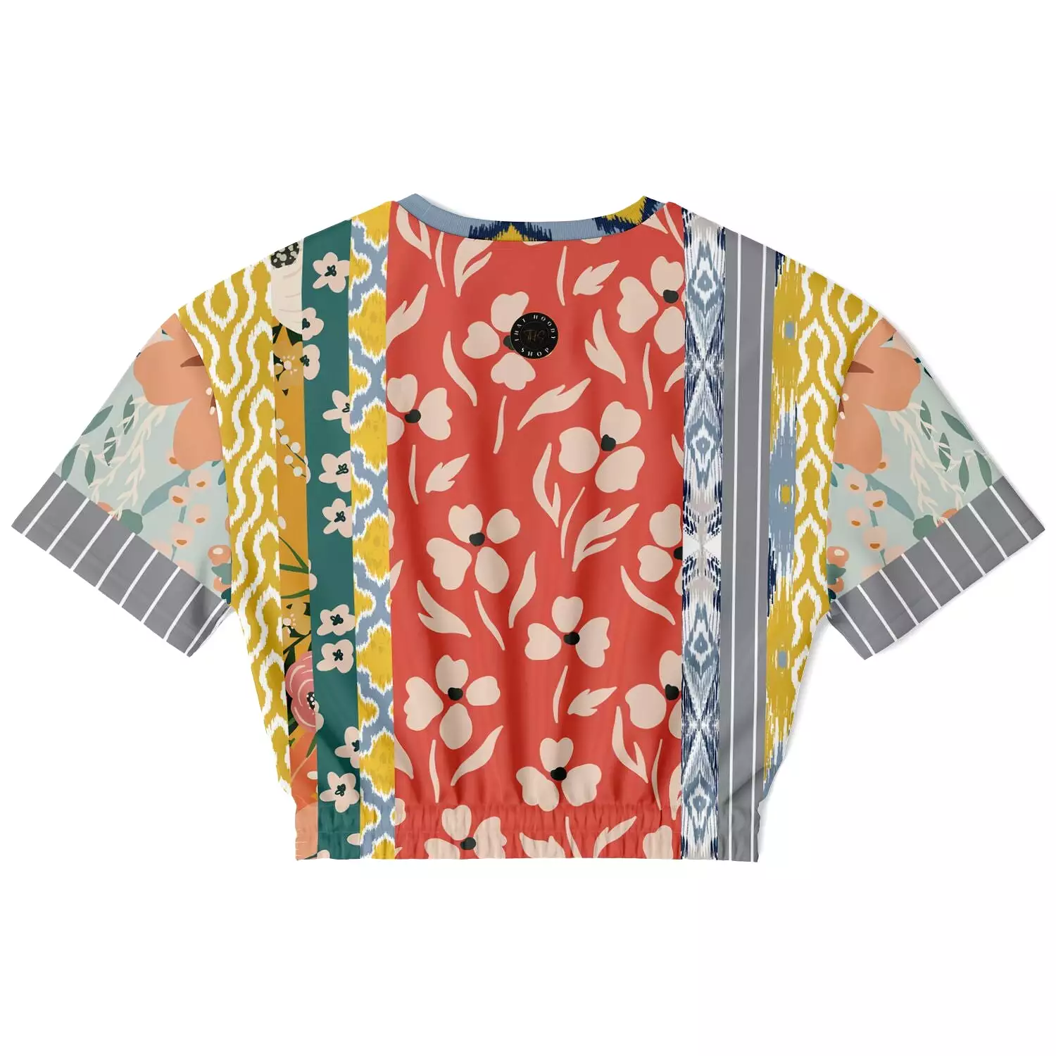 Tallulah Bankhead Patchwork Crop Sweater