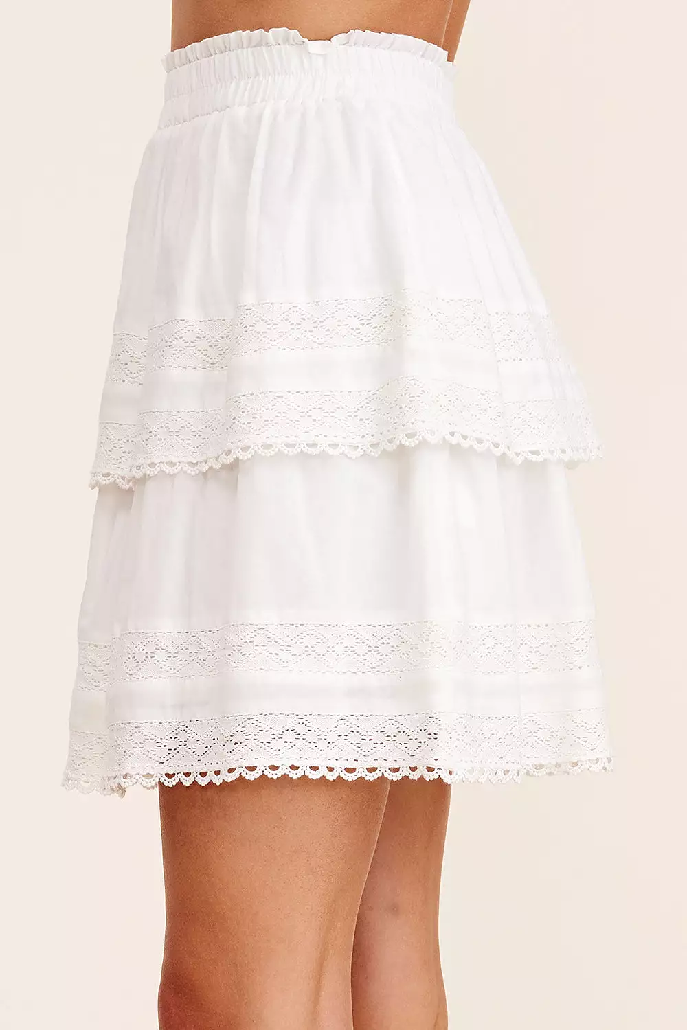 Tiered Mini Skirt with Layered Design