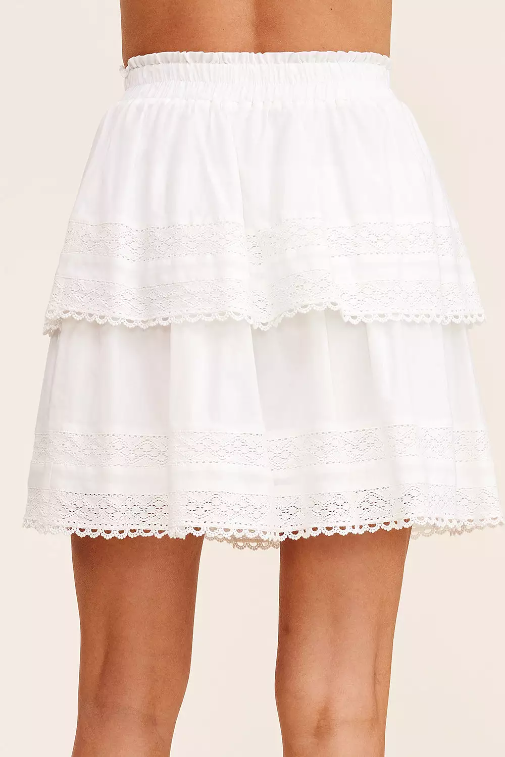 Tiered Mini Skirt with Layered Design