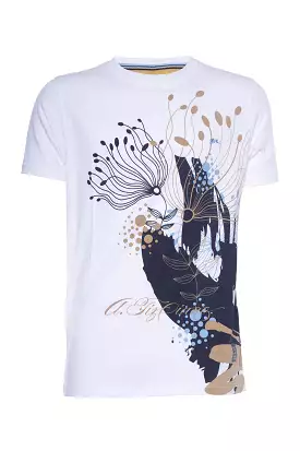 Tiziano Roberto SS Graphic Crew - White