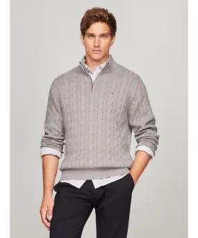 Tommy Hilfiger Cable Knit Quarter-Zip Sweater