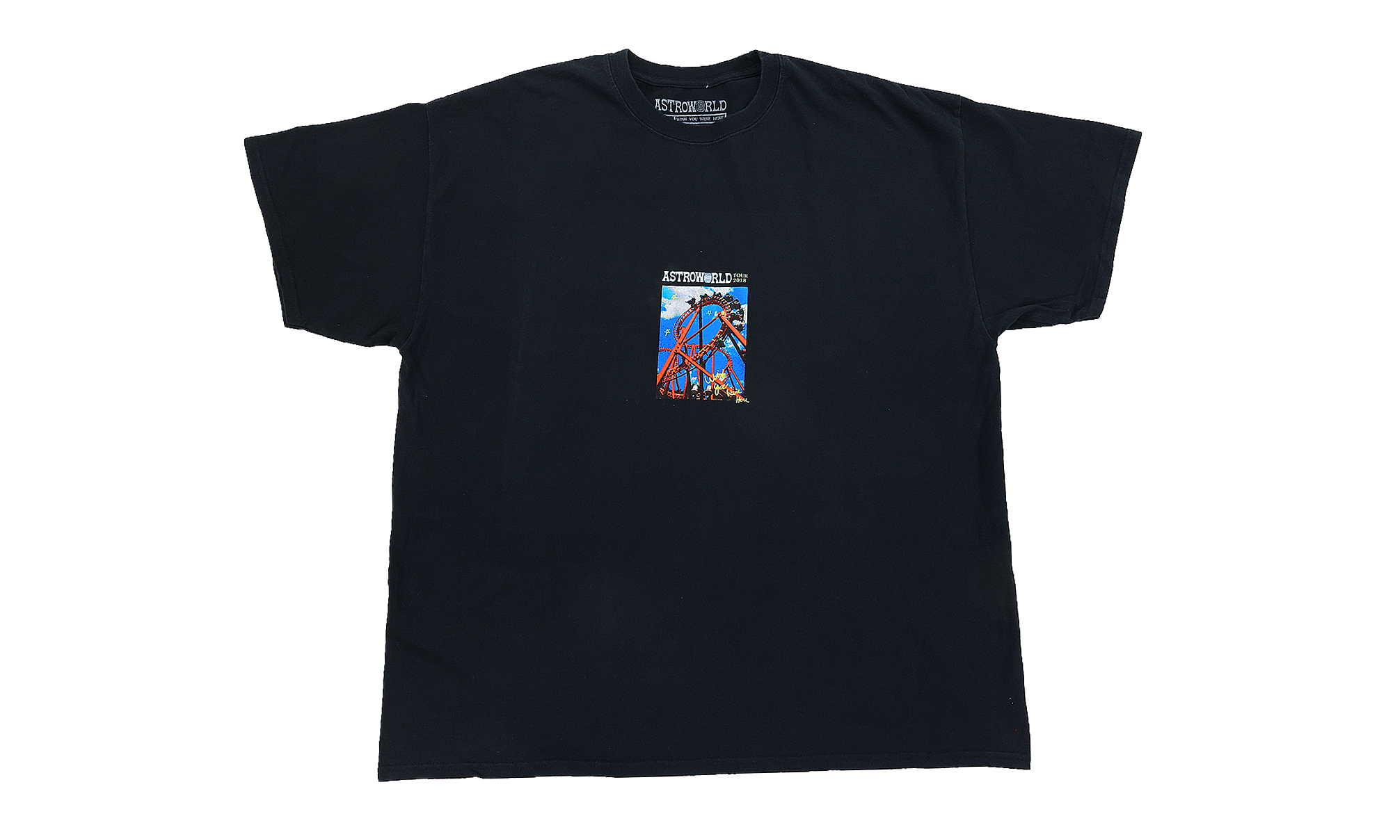 Travis Scott Astroworld Roller Coaster Black Tee