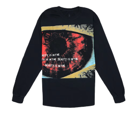 Travis Scott Eye Long Sleeve Shirt in Black