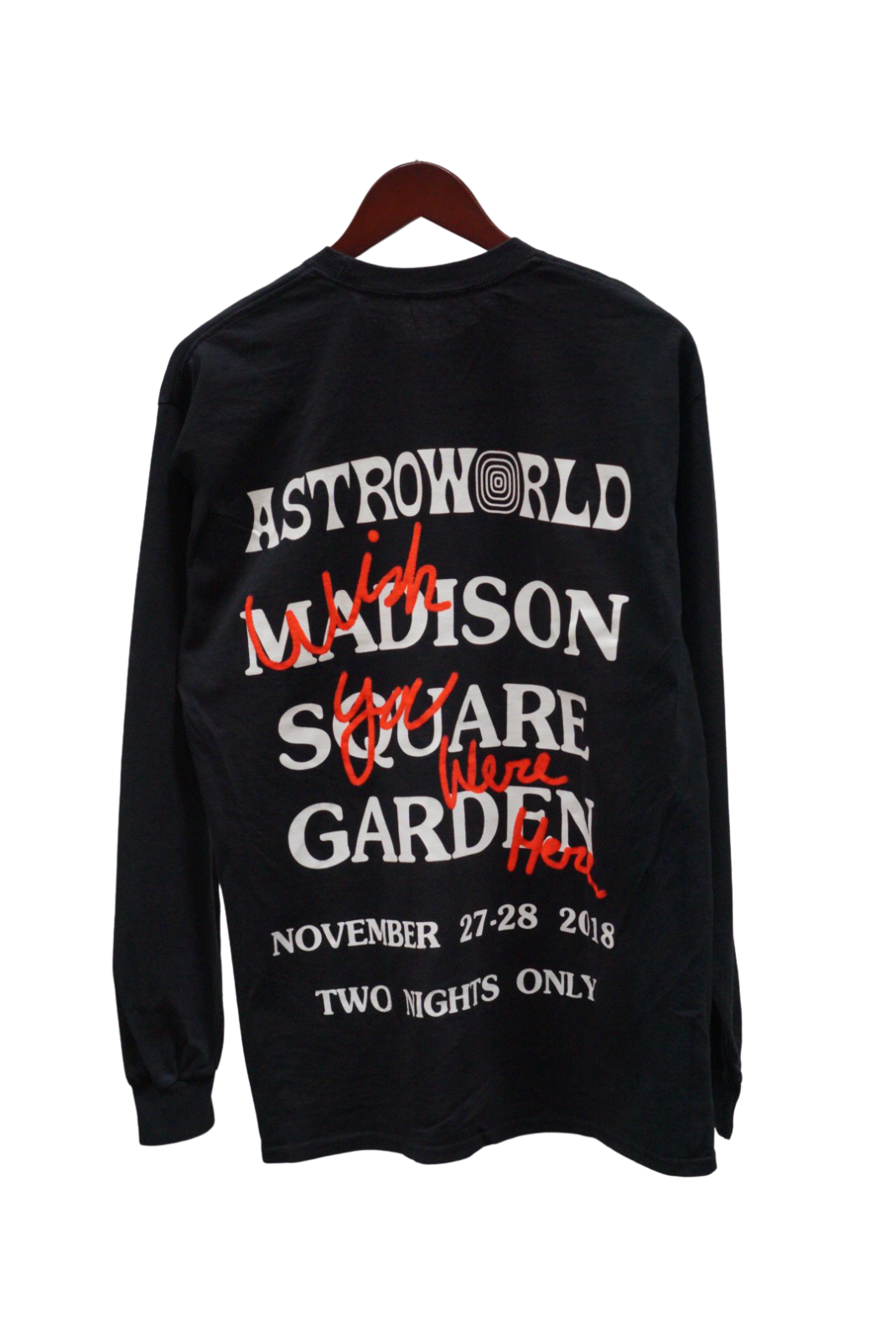 Travis Scott New York MSG Long Sleeve Tee Black.