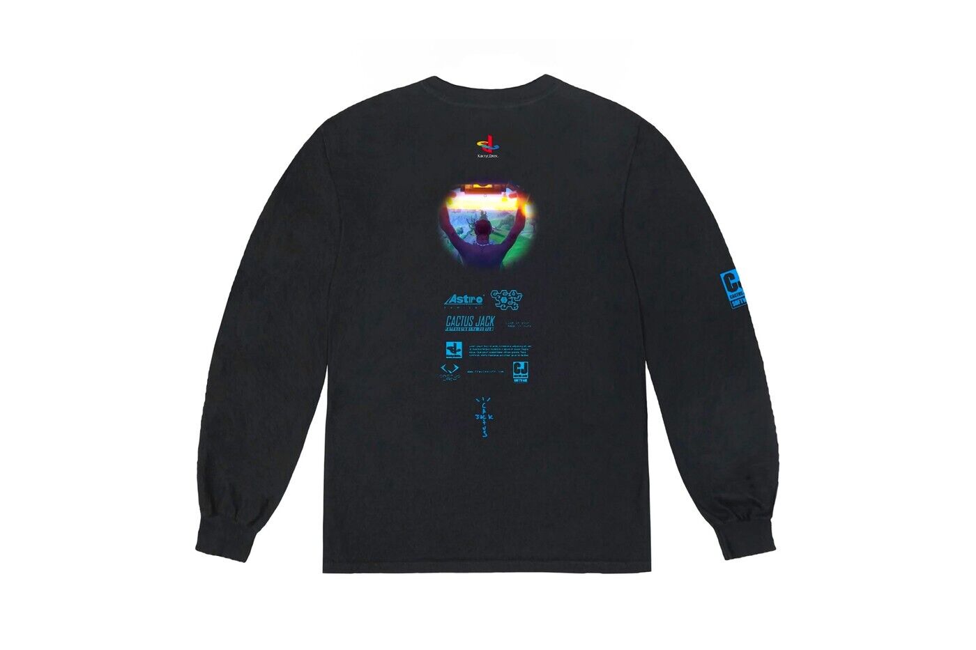 Travis Scott The Scotts CJ Portal Long Sleeve T-Shirt in Black