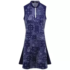 TRENDYGOLF Womens Bandana Patchwork Sleeveless Dress 2024