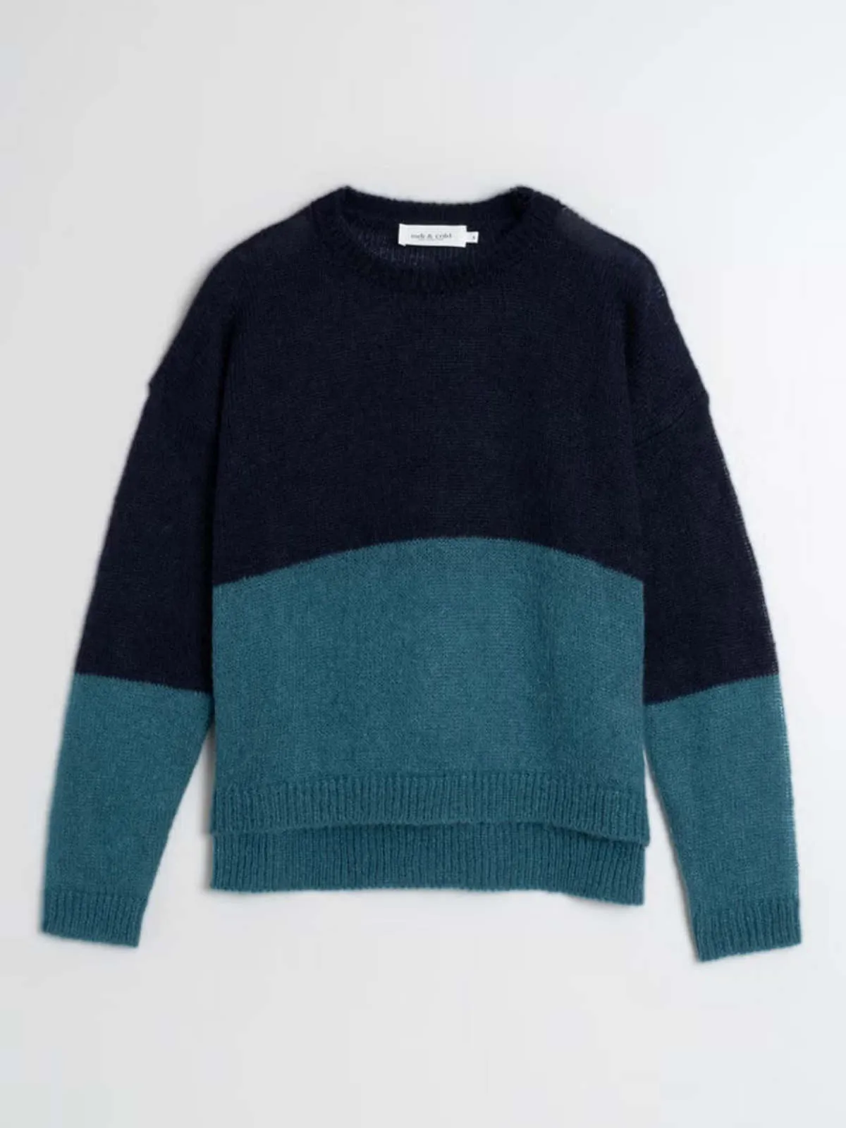 Blue Two Tone Sweater