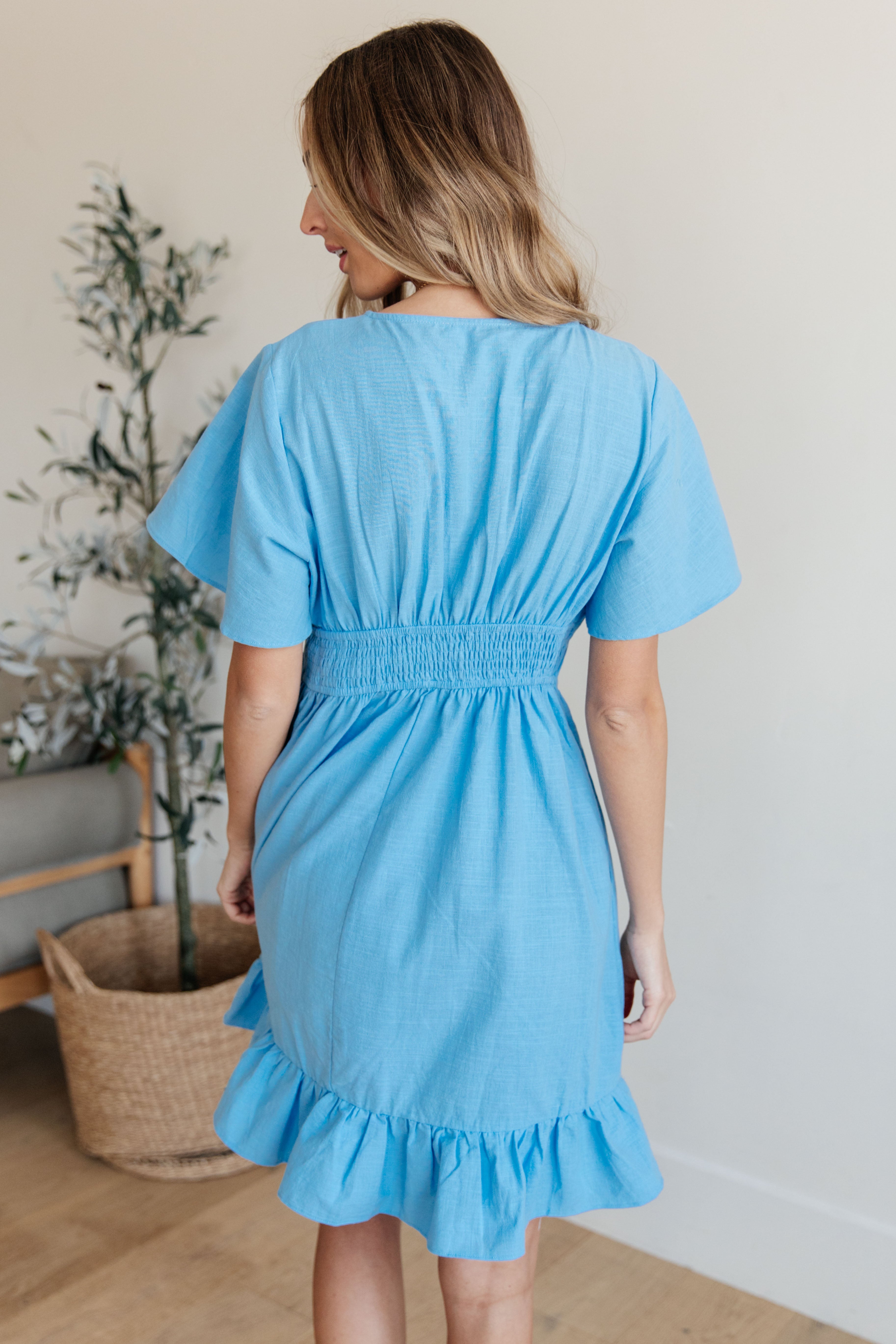 V-Neck Dress with Someone to Care For - Shop Now!