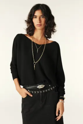 Black V-Neck Elsy Sweater