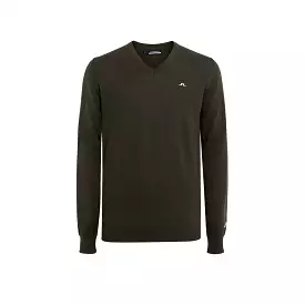 V-Neck Golf Sweater Grape Leaf