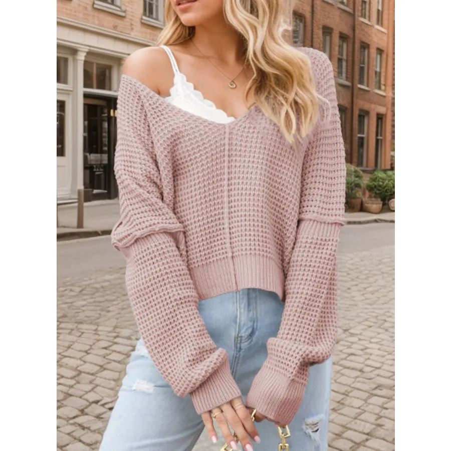 Long Sleeve V-Neck Sweater