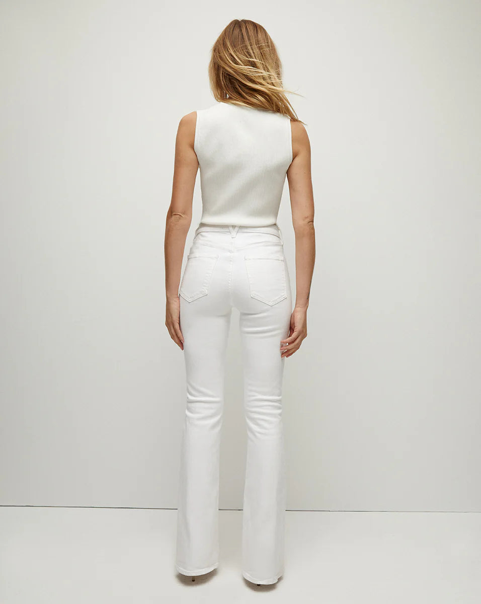 Veronica Beard Beverly Skinny Flare Jeans in White - Shop Now