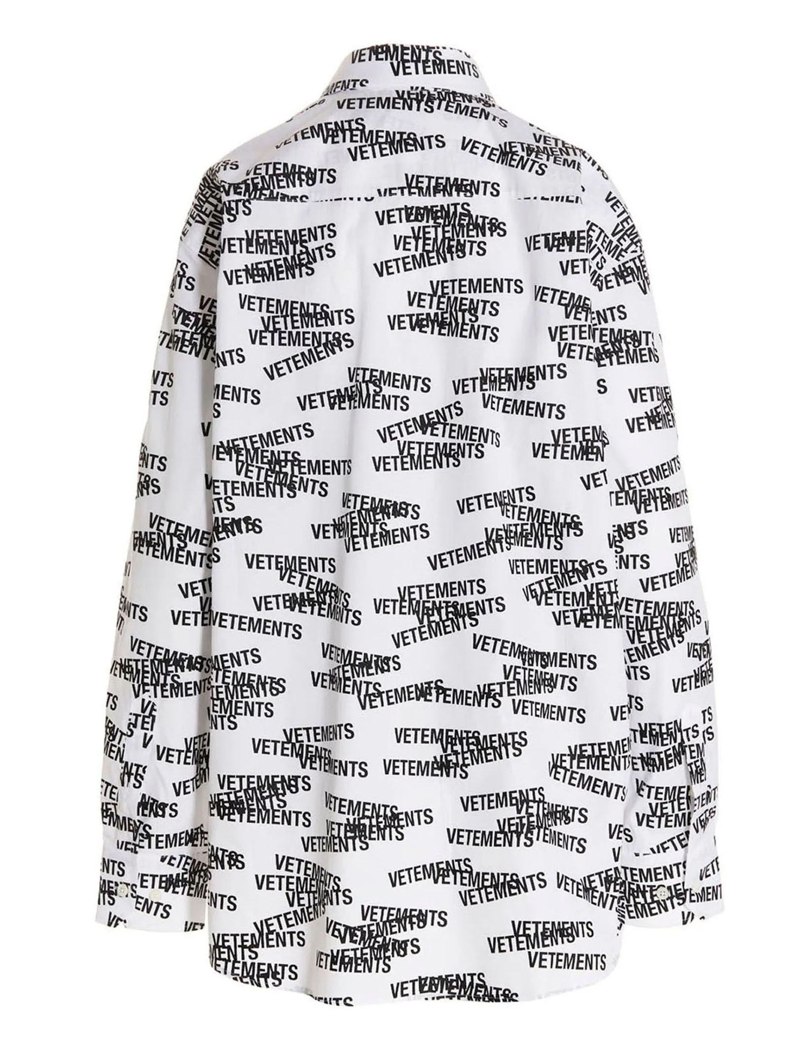 Vetements All-Over Logo Print Shirt