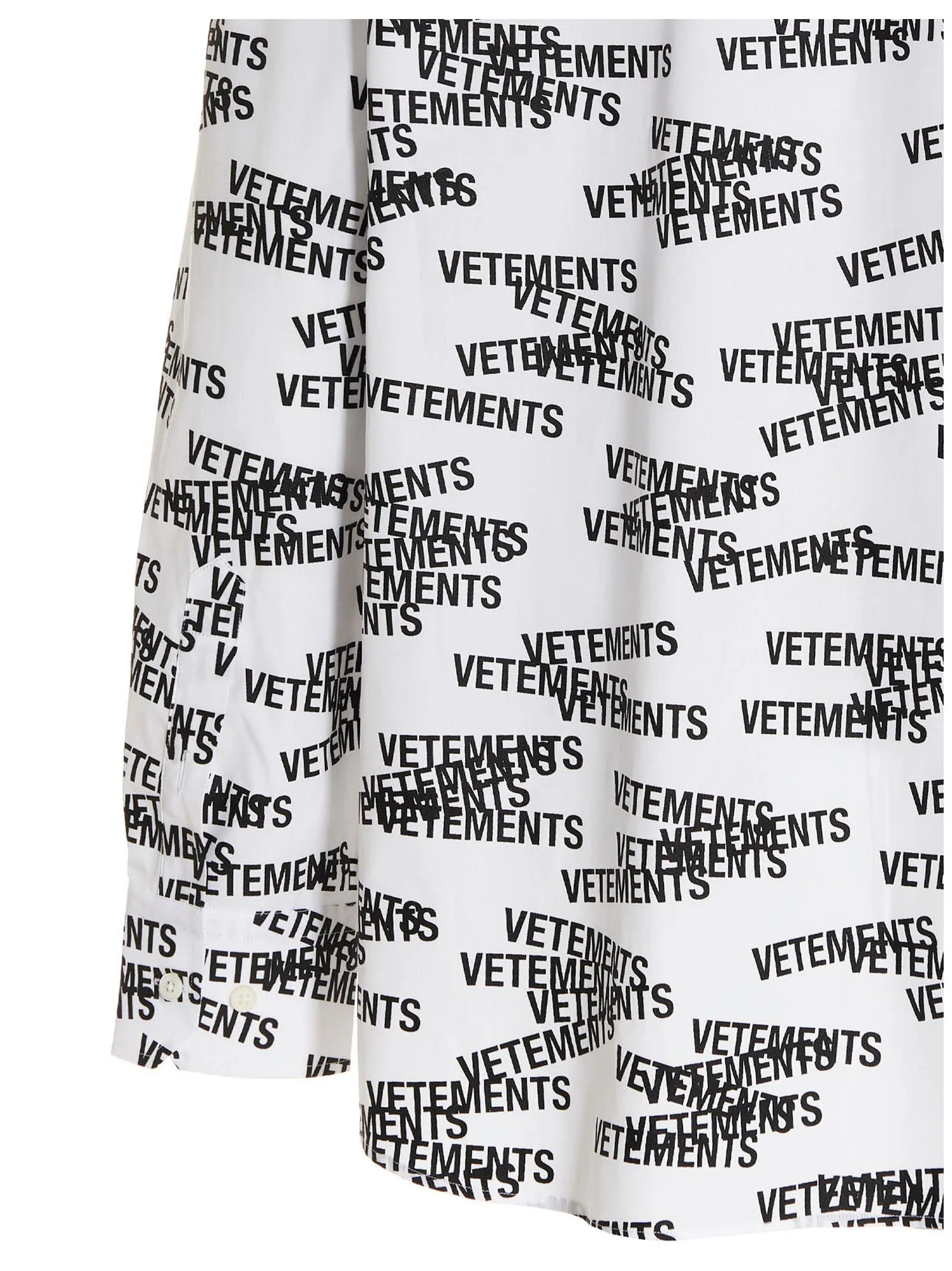 Vetements All-Over Logo Print Shirt