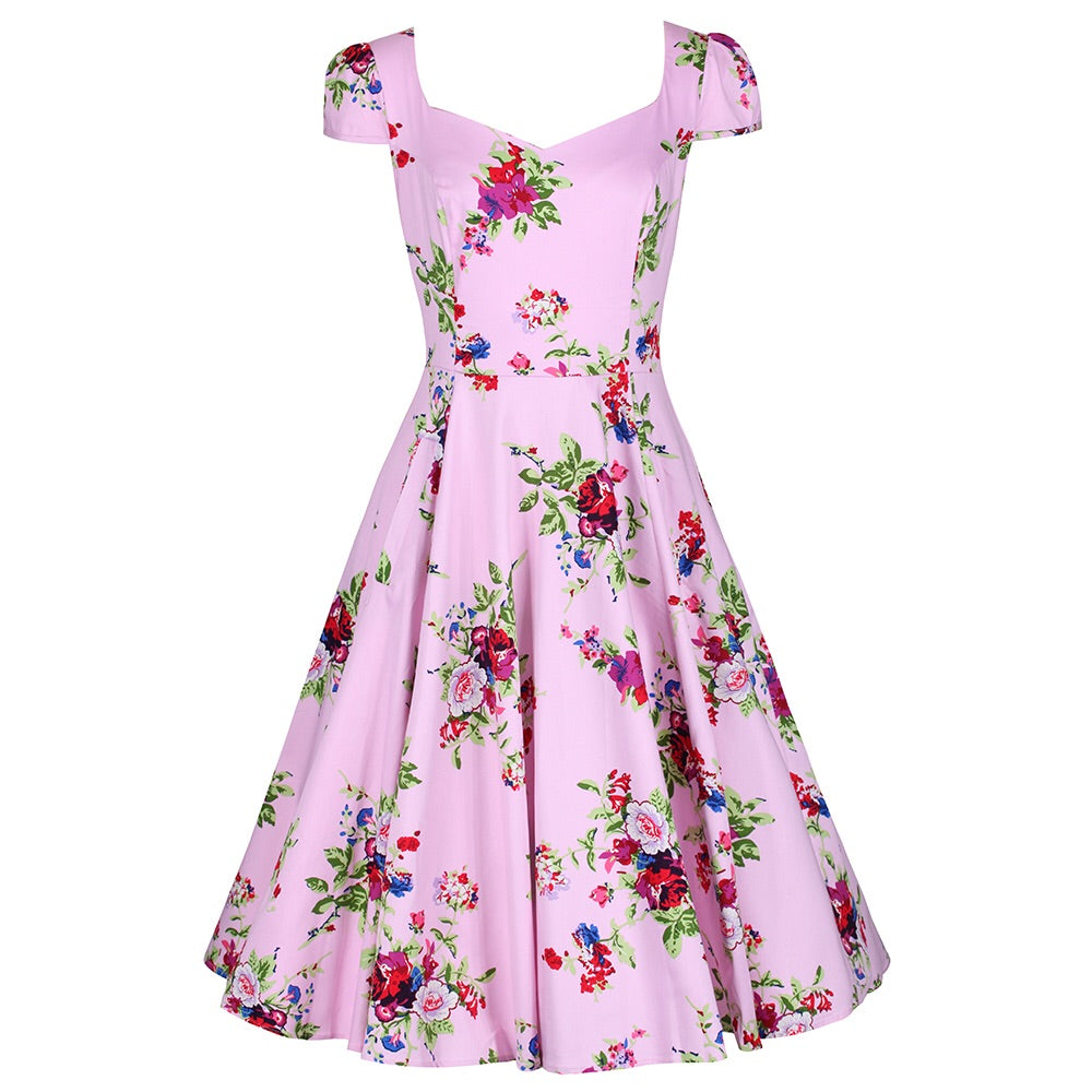 Vintage Floral Swing Dress