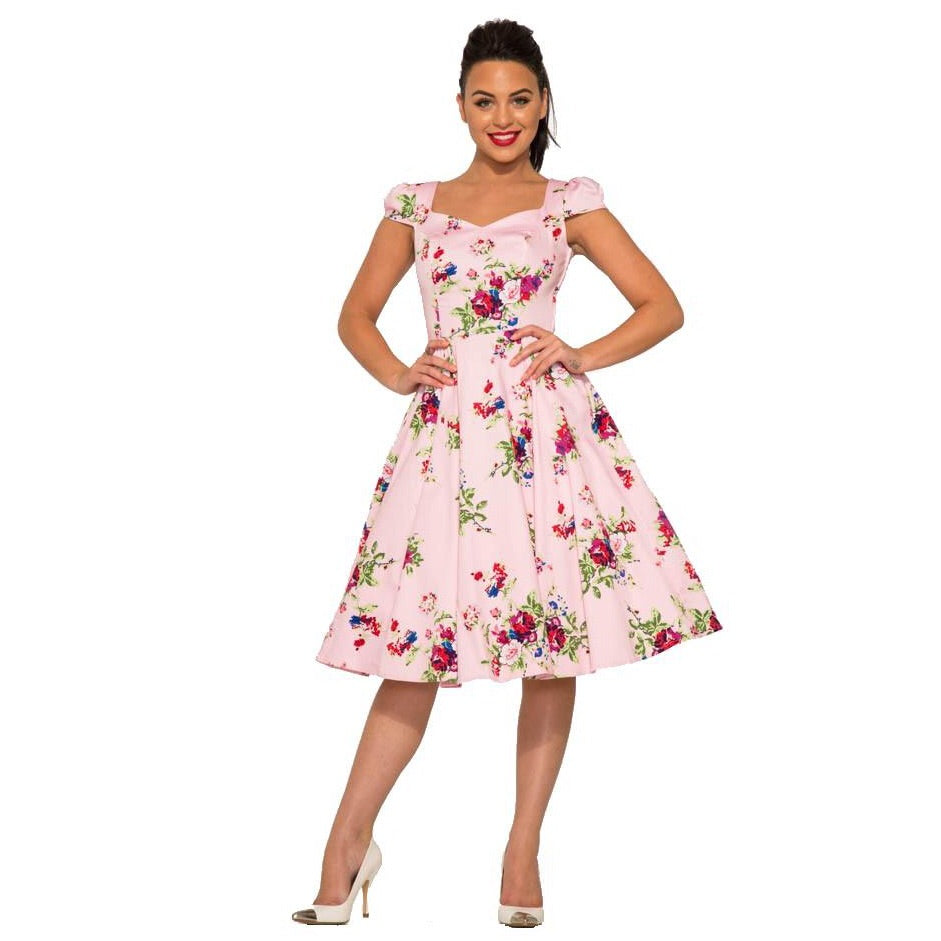 Vintage Floral Swing Dress