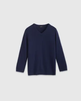 Washable V-Neck Cashmere Sweater