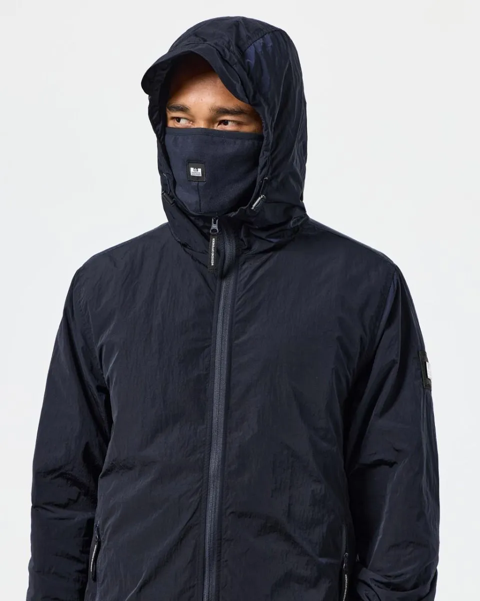 Weekend Offender Technician Facemask Fleece Lined Jacket Navy Apparel Shop