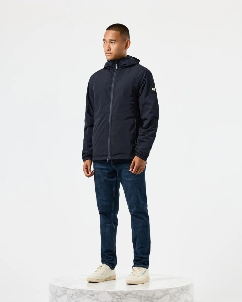 Weekend Offender Technician Facemask Fleece Lined Jacket Navy Apparel Shop