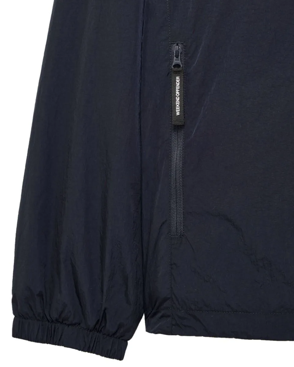 Weekend Offender Technician Facemask Fleece Lined Jacket Navy Apparel Shop