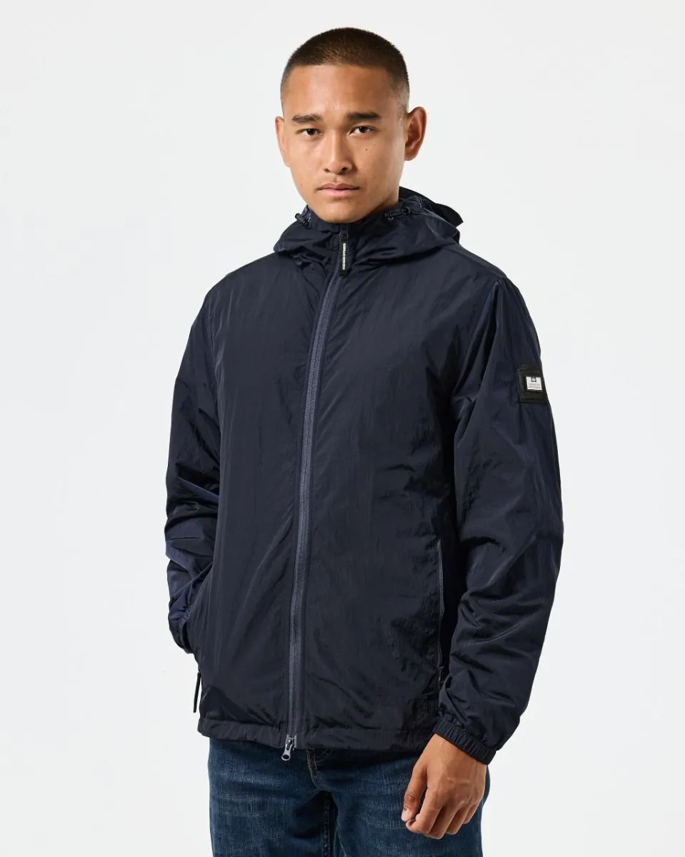 Weekend Offender Technician Facemask Fleece Lined Jacket Navy Apparel Shop