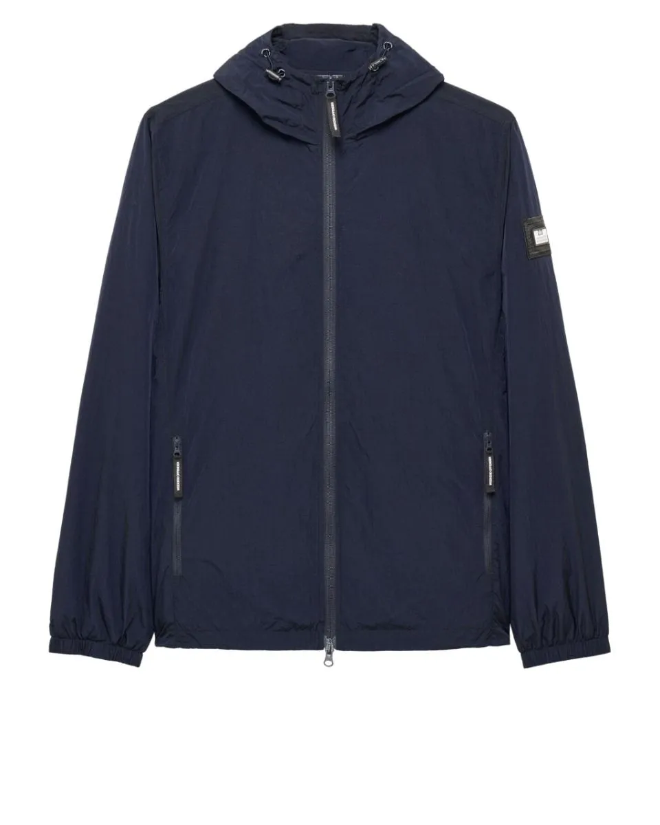 Weekend Offender Technician Facemask Fleece Lined Jacket Navy Apparel Shop