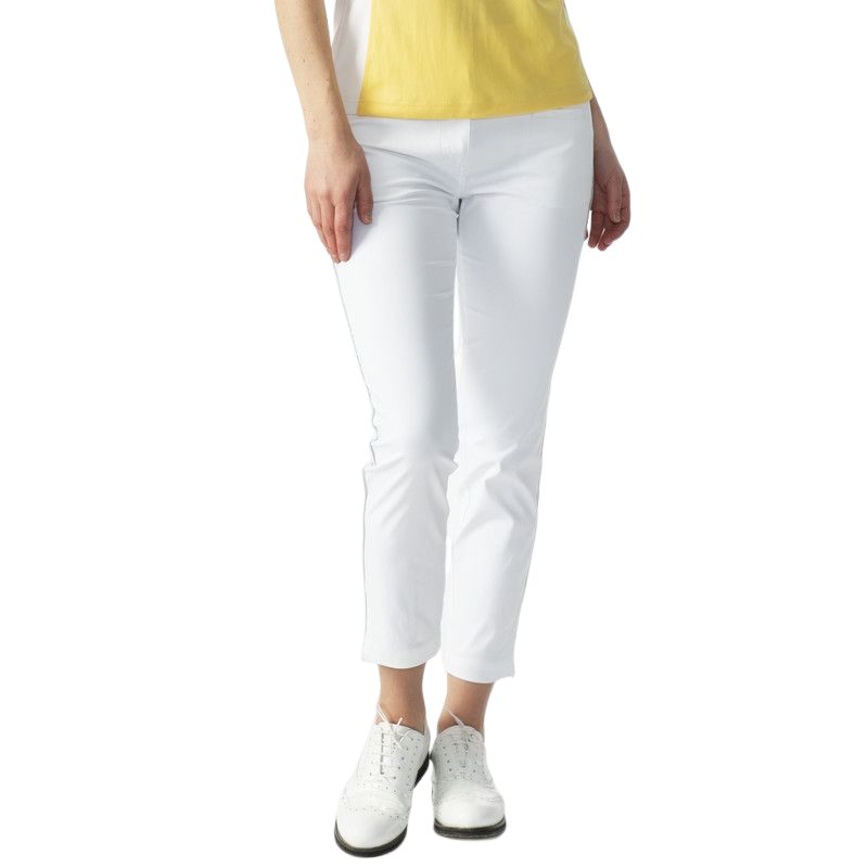 White Glam Ankle Pants