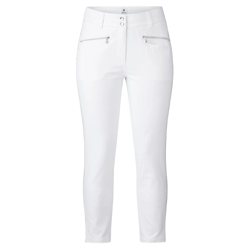 White Glam Ankle Pants