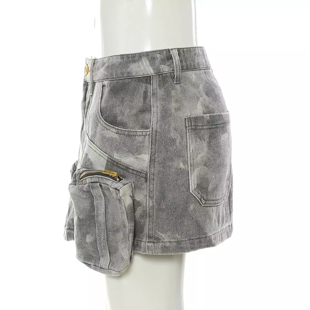 Women's Mini Skirt with 3 Pockets - Buy Now.