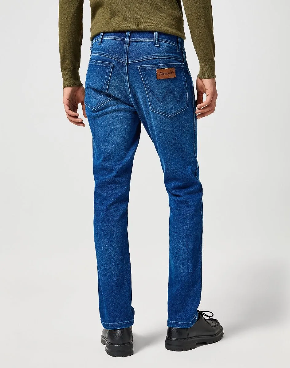 Wrangler Texas Slim Stretch Denim Blue Jam Jeans